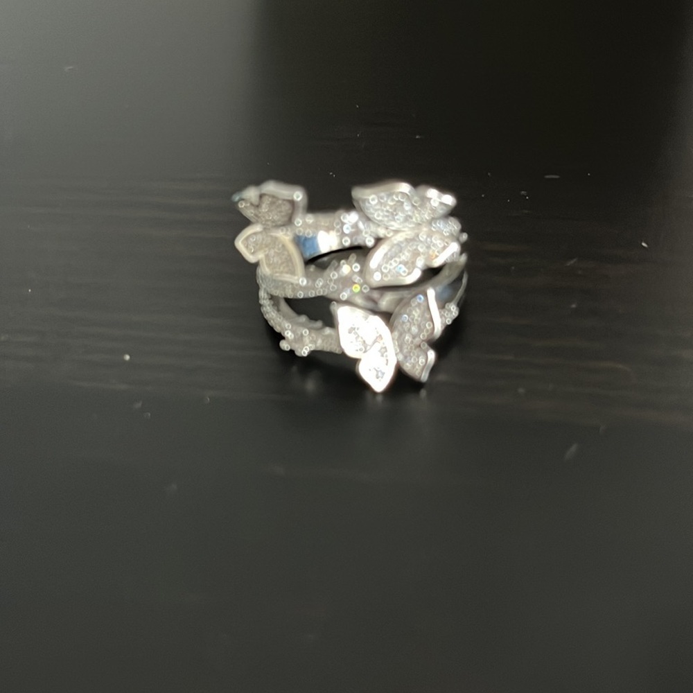 Silver and CZ butterfly ring 🦋 - Picture 3 of 3